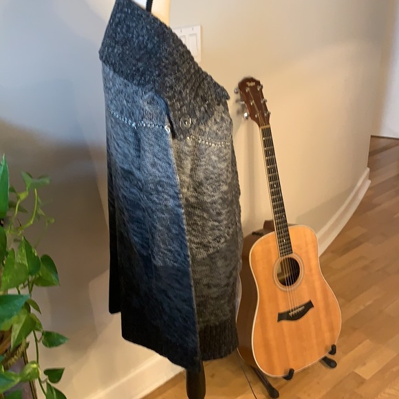 Rachel Roy Gray Cardigan with Chain Details - Picture 11 of 14